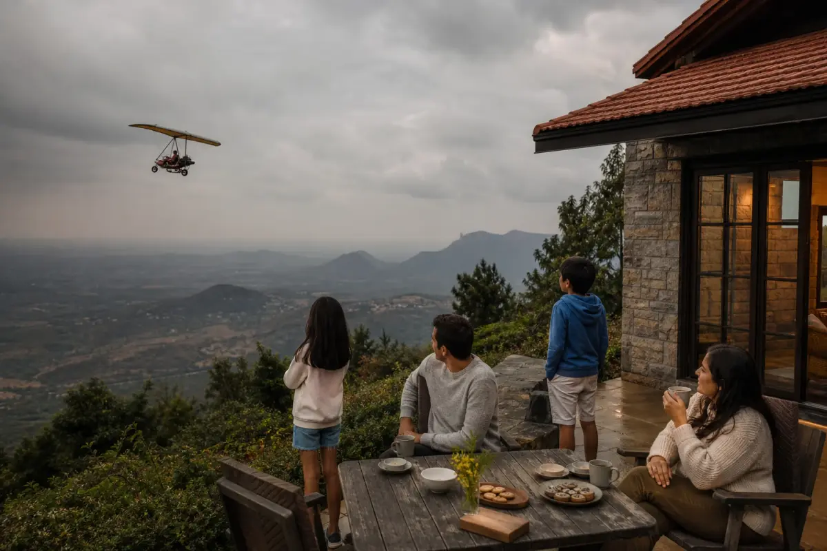 Parents and kids going out on a vacation